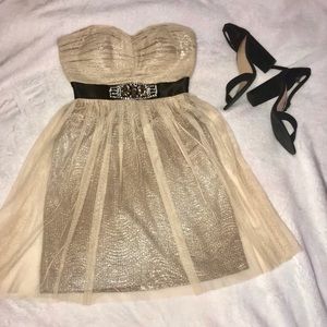 Gold Adrianna Papell Dress *MOVING, make an offer*